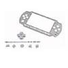 PSP Face Plate + Replace Button Kit (Clear)